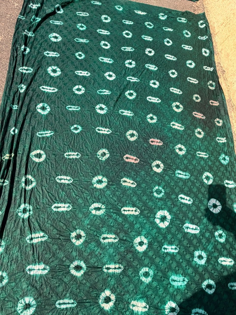Green Hand-Dyed Adire Fabric (Copy)