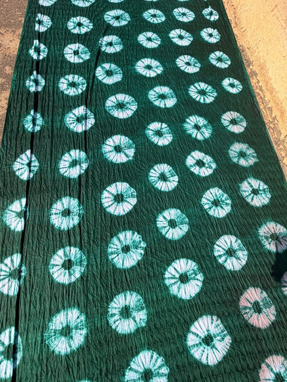 Green Hand-Dyed Adire Fabric (Copy)