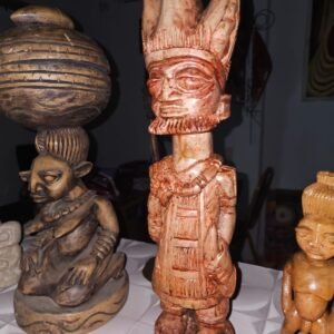 Hand-Carved African Wooden Sculpture