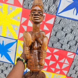 Hand-Carved African Wooden Sculpture
