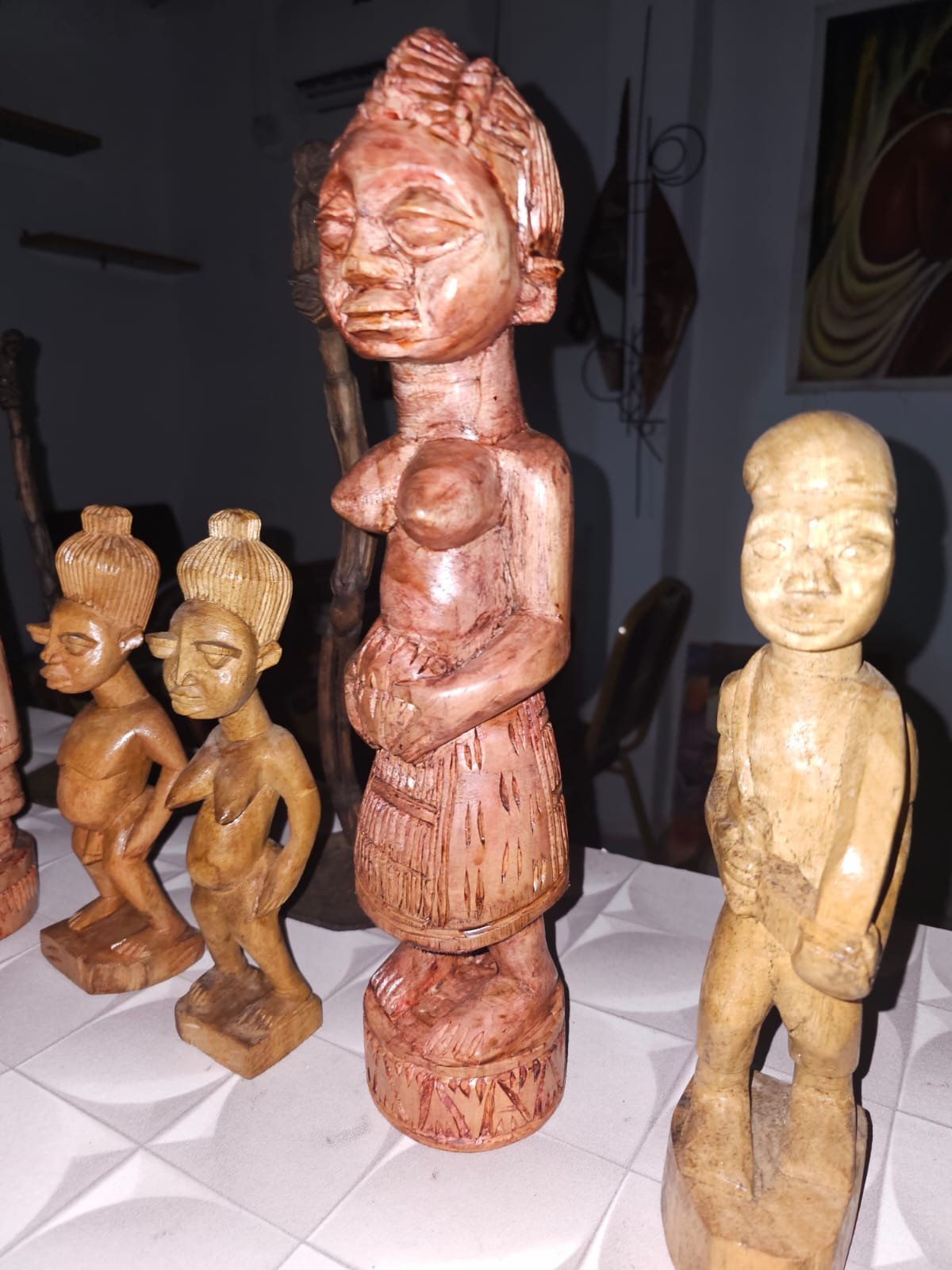 Carved African Wooden Sculpture