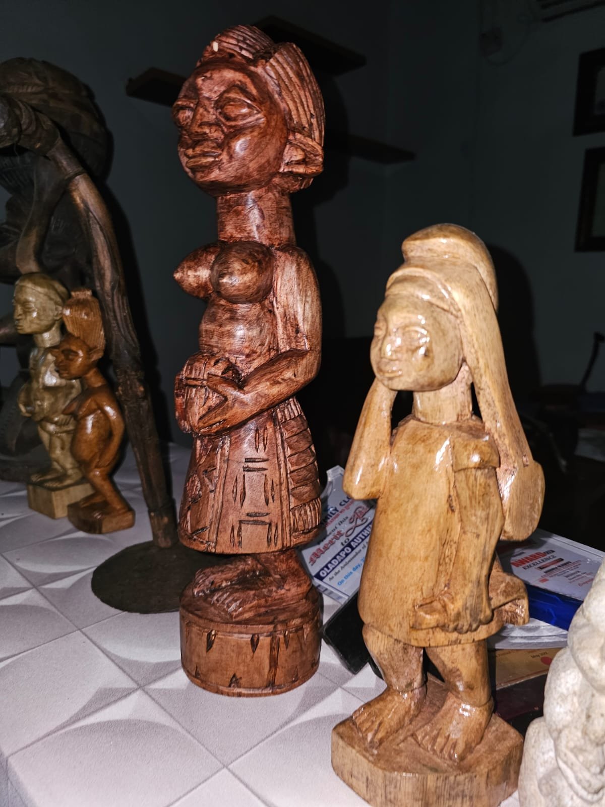 Carved African Wooden Sculpture